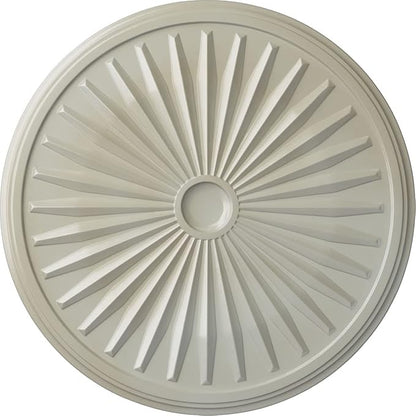 Ekena Millwork CM33LEFBS 33-1/8" x 3-1/2" x 1-3/8" Leandros Ceiling Medallion, Flash Blue