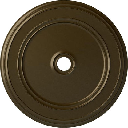 41 1/8"OD x 4"ID x 2 1/8"P Classic Ceiling Medallion (Fits Canopies up to 5 1/2"), Hand-Painted Brass