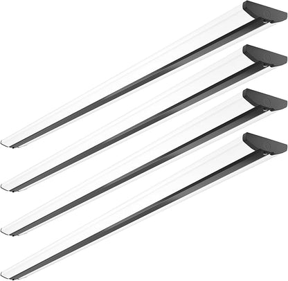 110W 8FT LED Shop Lights, Ultra Slim LED Wraparound Strip Lighting, 12500LM 5000K, 8 Foot Flush Mount Garage Warehouse Office Ceiling Light Fixture, Fluorescent Tube Replacement, 4 Pack