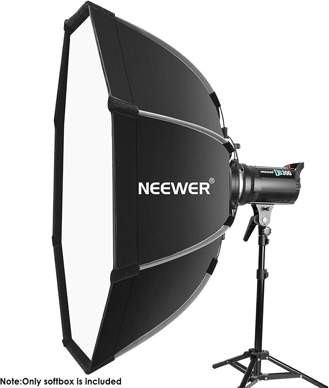 NEEWER 35.4''/90cm Octagonal Softbox Quick Release, with Bowens Mount, Carrying Bag Compatible with Neewer CB60 CB100 CB150 Vision 4 S101-300W/400W and Other Bowens Mount Light -SF-RPBO36