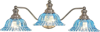 XIEDUN Brushed Nickel 3 Light Vanity Light Vintage Bathroom Vanity Light Fixture