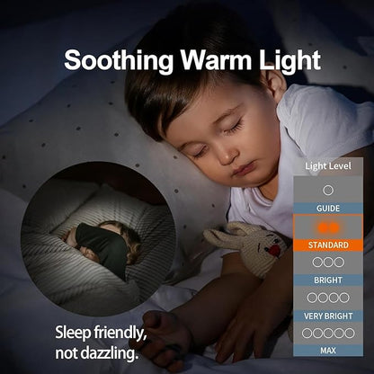 4 Pack Magnetic Motion Sensor Night Light with Stick-On Base, Cruise Rechargeable Battery Powered Cordless Glow Light, Ideal for Bedroom, Bathroom, Stairway- Moonlit