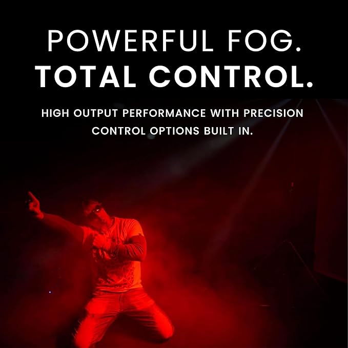 CHAUVET DJ Hurricane 1600 Compact High-Output Fog Machine w/Timer Remote & Automatic Shut-Off, BLACK