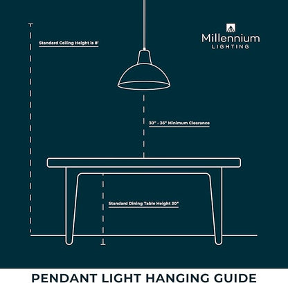Millennium Lighting 3254-RBZ 4-Light Pendant
