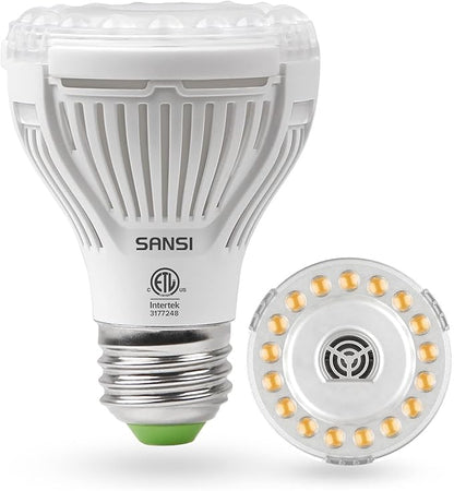 SANSI 32W Grow Light Bulbs for Indoor Plants, 350W Equivalent Full Spectrum+Grow Light Bulb with COC Technology, 10W Grow Lamp