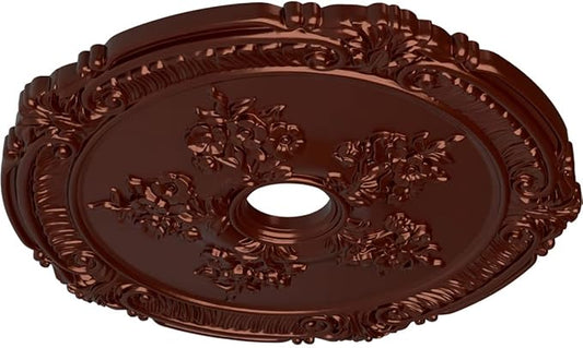 Ekena Millwork CM26ATACS Attica with Rose Ceiling Medallion, Antique Copper, 26"OD x 3 3/4"ID x 1 1/2"P