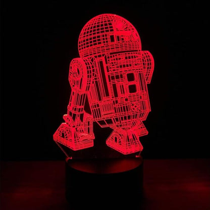 3D Illusion Platform Night Lights Touch Switch 7 Color Change USB Power LED Desk Lamp for Home Decorations or Holiday Gifts