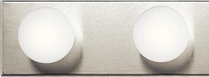 Kichler Linear 48" Bathroom Vanity Light Fixture, 8-Light Modern Brushed Nickel Bath Bar for Bathroom Lighting over Mirror, Transitional Style (48" x 4.25" x 2"), 628NI
