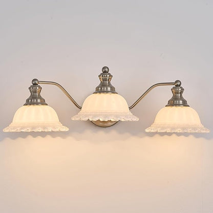 XIEDUN Brushed Nicke 3 Light Vanity Light Bathroom Vanity Light Fixture
