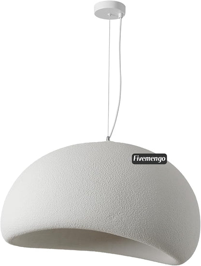 23.6in Wabi Sabi Pendant Light, Kitchen Island Lighting Fixture Ceiling Mount Japanese Lamp Japandi Chandelier for Dining Living Room Hallway Bedroom Restaurant Hanging Lamp, White 1 Pack
