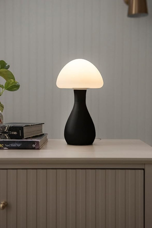 Mushroom Table Lamp - Durable for kids/adult bedroom Night Light, Modern Nightstand Table Lamp for reading with 10 Adjustable Light Temperatures, Bedside Lamp for Unique, Aesthetic Home Decor