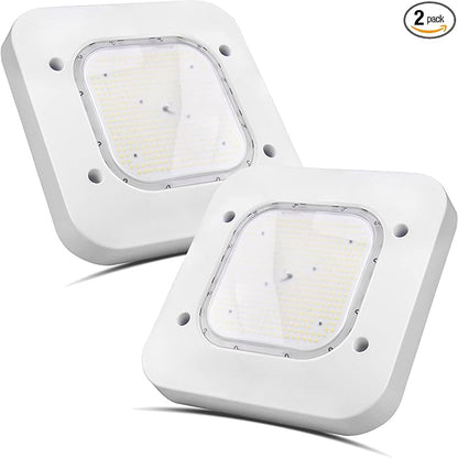 2 Pack 150W LED Canopy Light, 21000LM LED Gas Station Canopy Light 5700K Cool White LED Garage Ceiling Light(600W HID/HPS Equivalent), IP65 Waterproof 100-277V AC UL Listed