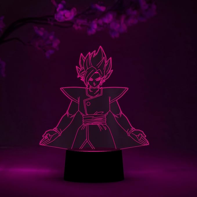 Otaku Lamps Fuzed Zamasu Dragon Ball Super – Anime Lamp Figure Night Light, 16 Color RGB LED – Remote, 3D Anime Room Décor Gift for Otaku