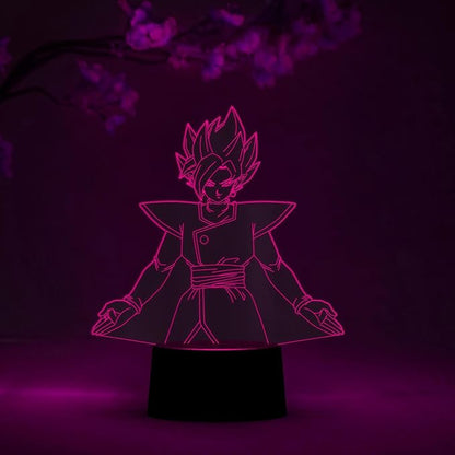 Otaku Lamps Fuzed Zamasu Dragon Ball Super – Anime Lamp Figure Night Light, 16 Color RGB LED – Remote, 3D Anime Room Décor Gift for Otaku