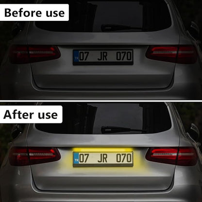 LED License Plate Lights 12 V DC Universal License Plate Light, Waterproof Tag Lamp Assembly Replacement LED Plate Light for Car Trailer UTV ATV Truck RV Boat