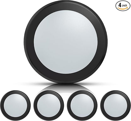 ECOELER 6inch LED Disk Light, Dimmable LED Flush Mount Ceiling Light, 16.5W,1000Lm, 3000K Warm White, Black Aluminum Trim, ETL & FCC Listed, 4 Pack