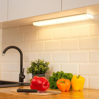 Hardwired LED Under Cabinet Task Lighting - 20 Watt, 36", Dimmable, CRI>90, 3000K (Warm White), Wide Body, Long Lasting Metal Base with Frost Lens