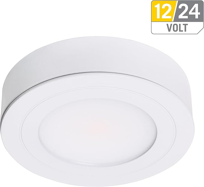 Armacost Lighting 223412 Purevue 4000K LED Puck Light in a White Finish, Bright White