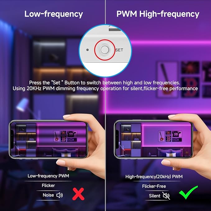 BTF-LIGHTING CH31W WiFi Bluetooth Smart RGB Controller 20kHz High Frequency PWM Dimmer for No Flicker No Buzzing RGB RGBW RGBCCT LED Strips Works with Alexa Google Home Smart Life App (No Remote)