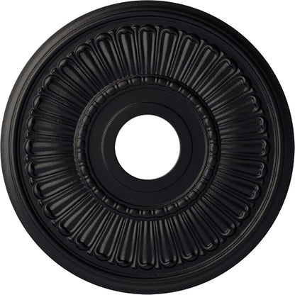 Ekena Millwork CM16MLSGS 16"OD X 3 5/8"ID X 3/4"P Melonie Ceiling Medallion Fits Canopies Up to 6 3/8", Steel Gray