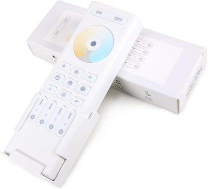4-Zone 2.4G Wireless RF Remote Control, 99ft 360 Control, 4 Channel Group Control for Home CCT LED Strip Lights