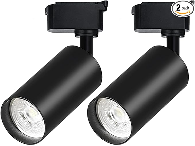 H Type LED Track Lighting Heads 2 Track Lights 6000K 10W 1200lm High Brightness Track Lighting System for Accent Lighting, Dimmable Ceiling Lights Spotlight Fixtures (No Track Rails)
