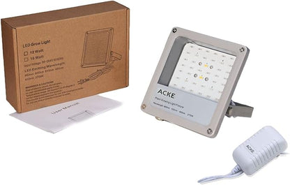 ACKE LED Grow Lights Full Spectrum,Plant Lights，Growing Lamps 12W for Indoor Plants,Hydropoincs