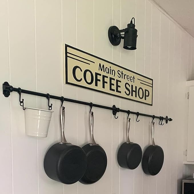 TISLYCO Black Wall Sconces Set of Two, Industrial Track Lighting Ceiling Spotlight, Matt Black Vintage Wall Mount Lights, Rotate Head Lamp for Indoor Living Bedroom Loft Cafe Bar