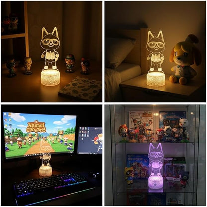 3D Night Light, 16 Color Changing Cartoon USB Desk Lamp Illusion Lighting with Remote Control for Home Decor Gift for Kids. (Raymond)