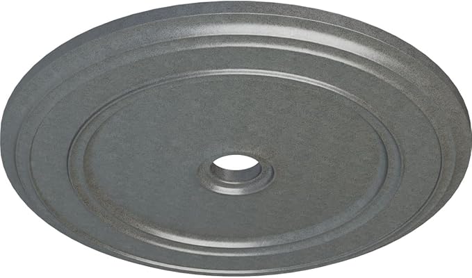 Ekena Millwork CM41CLPLS - 41 1/8"OD x 4"ID x 2 1/8"P Classic Ceiling Medallion (Fits Canopies up to 5 1/2") - Ceiling Medallion, Platinum