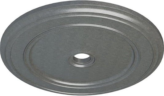 Ekena Millwork CM41CLPLS - 41 1/8"OD x 4"ID x 2 1/8"P Classic Ceiling Medallion (Fits Canopies up to 5 1/2") - Ceiling Medallion, Platinum