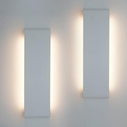 KICAAO 15.7in White Modern Wall Sconce 2-Pack,20W Indoor Vanity Light Up and Down LED Vanity Light for Bathroom Wall Lighting Fixtures Not Dimmable Not Plug (Warm Light 3000K-1PCS)