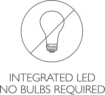 Design House Paxton Integrated LED Ceiling Disk Light, Flush Mount, Dimmable, Brushed Nickel, for Kitchen, Bathroom, Bedroom, Hallway – Design House, 588152