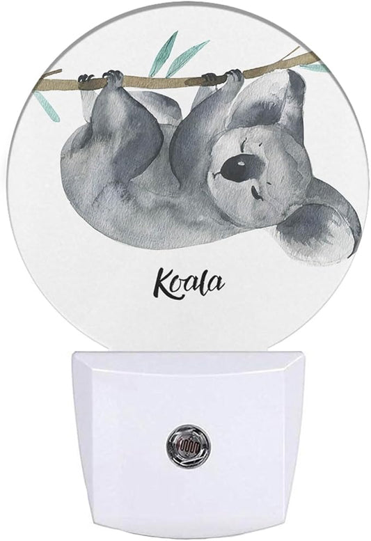 EKOBLA Koala Plug-in Night Light, Cute Animal Hanging on Tree LED Nightlight with Dusk to Dawn Auto Sensor for Home Decor