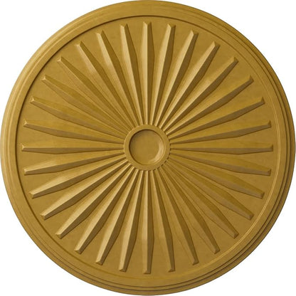 Ekena Millwork CM33LEIGS Leandros Ceiling Medallion, Iridescent Gold, 33 1/8"OD x 3 1/2"ID x 1 3/8"P