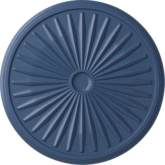 Ekena Millwork CM33LEAMF Leandros Ceiling Medallion, Americana, 33 1/8"OD x 3 1/2"ID x 1 3/8"P