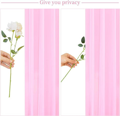 Pink Blue Backdrop Curtains for Gender Reveal Boy or Girl Parties Wrinkle Free Photo Curtains Backdrop Drapes Fabric Decoration for Birthday Party Baby Shower 5ft x 8ft,2 Panels