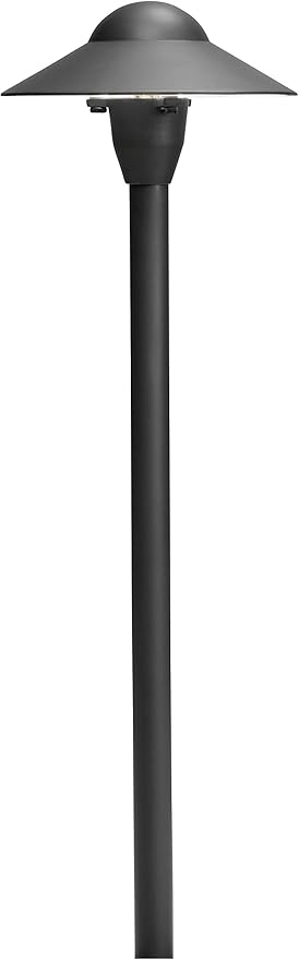 Kichler 15470BKT Dome Path Light 6-Inch, Textured Black
