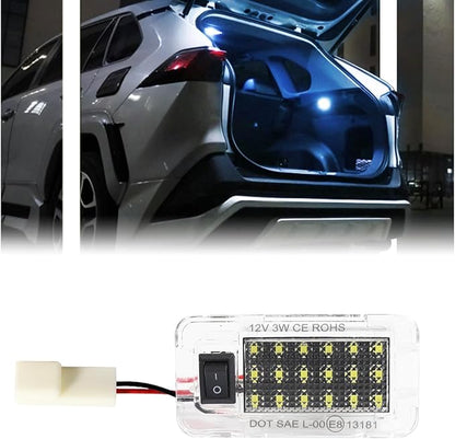Led Luggage Compartment Light for Toyo-ta RAV4 2022 2023 2024 2025, Cargo Lamps Decorative Atmosphere Lamp, Rav4 accessories Trunk Ceiling Lighting, 1 PC, Ice Blue