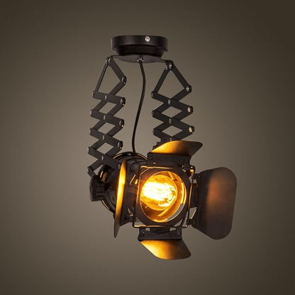 Telescopic Loft Industrial Iron Spotlight Vintage Ceiling Lights LED Shop Light Track Light Nordic Pendant Light Wall Lights Spotlight for Bar Cafe Shop