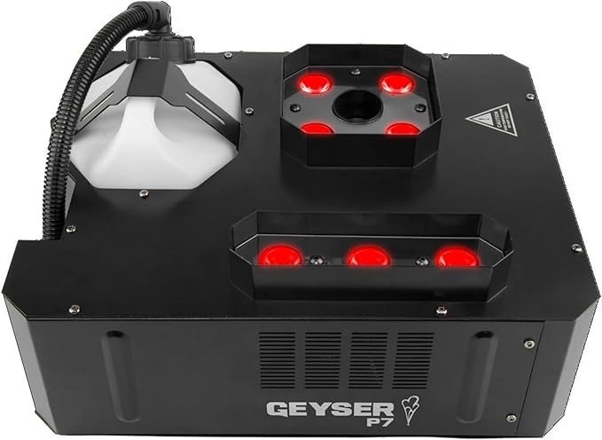 CHAUVET DJ – Geyser P7 Vertical Burst System | Pyrotechnic Style Output Without Fire Or CO2 | Dual LED Zones With RGBA UV Mixing | DMX & Wireless Remote Operation | Flexible Mounting Options
