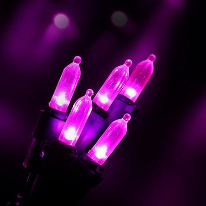 Brizled Pink Valentine Lights, 33ft 100 LED String Lights, Decorative Xmas Tree Light 120V UL Certified Connectable Valentine String Light Pink Mini Lighting for Indoor & Outdoor Wedding Room Party