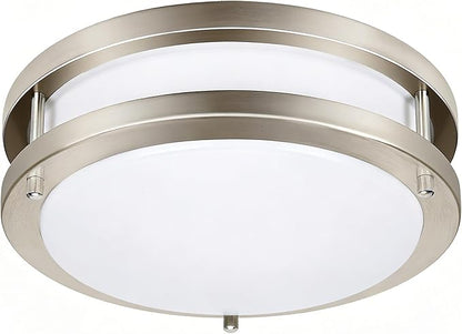 Drosbey 50W Dimmable LED Ceiling Light Fixture, Kitchen Light Fixtures, Flush Mount Ceiling Lights for Bedroom, Bathroom, 3000K/4000K/5000K Selectable, Super Bright 5000LM, UL Listed