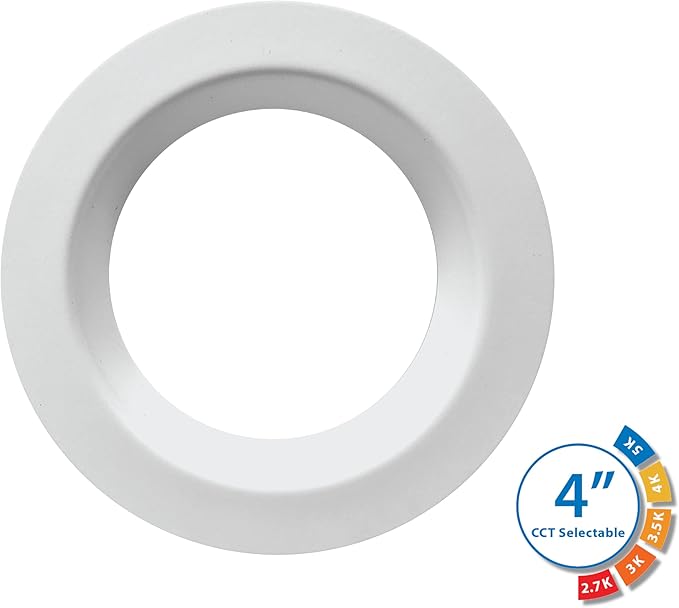 DLR4(v6) 4-inch White Selectable Recessed LED Downlight (12 Pack)