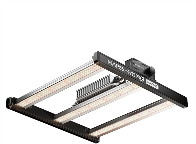 Mars Hydro 2026 New FC-E1500 150Watt LED Grow Light 2X2ft Full Spectrum Grow Light Bar, Smart Dimmable & Integrated Grow Lampe for Veg Bloom Flower, Achieve 2.8 umol/J