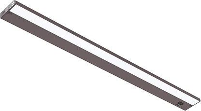 Getinlight 40-inch 3 Color Levels LED Under Cabinet Lighting, Hardwired or Plugged-in, Selectable White 2700K/3000K/4000K, Dimmable, Bronze Finished, IN-0210-5-BZ