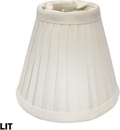 Royal Designs, Inc. CS-841WH-6 Pleated Empire Chandelier Shade, 3 x 6 x 5, White, 6-Pack