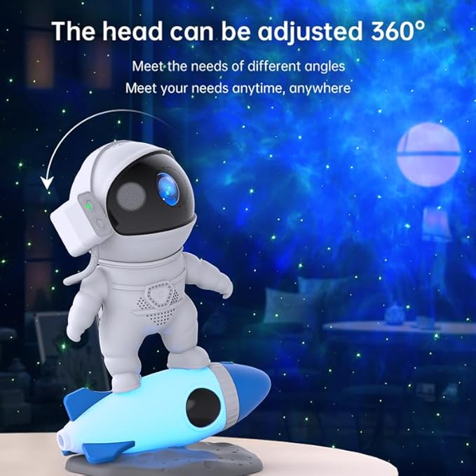 Star Projector, Galaxy Projector Night Light,Astronaut Starry Light Projector with Bluetooth Speaker Remote and Timer,Christmas Projector Light for Bedroom Decor,Game Rooms,Home Theatre