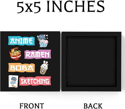 Anime Decor, Anime Room Decor Wood Sign, Girls Anime Gifts Rustic Anime Lovers Wooden Sign for Home Living Room Girl Bedroom Decoration Gifts for Friend Women