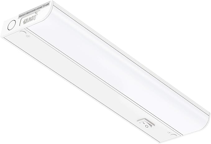 Inlight 12-inch Hardwired Only LED Under Cabinet Lighting, Soft White(3000K), Dimmable, Matte White Finished, ETL Listed, IN-0201-11-WH